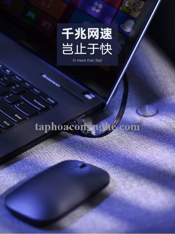 Ugreen 50190 0.5M màu Đen Cáp mạng LAN cat6 Đầu bấm kim loại NW101 30050190